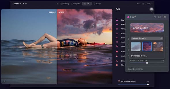 Luminar AI là 7 phần mềm chụp ảnh bán hàng tuyệt vời